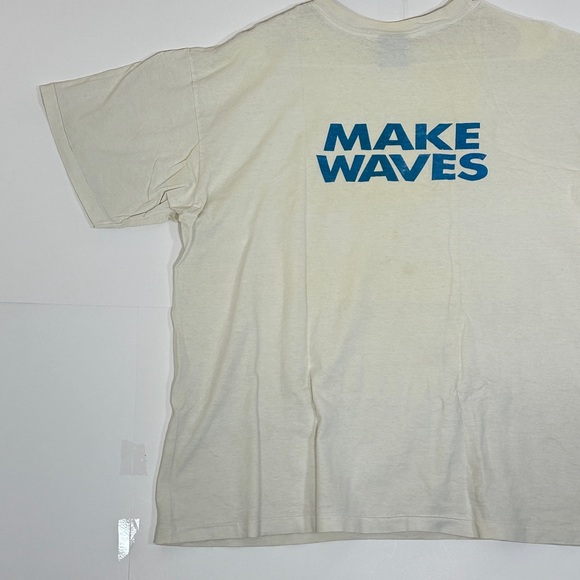 Vintage Just Add Bacardi T-Shirt Men Size XL White Make Waves Promo Shirt 1990s - Picture 11 of 13